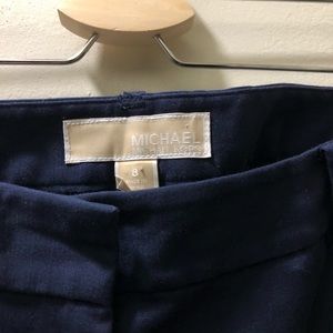 Michael Kors Straight Leg Navy Slacks